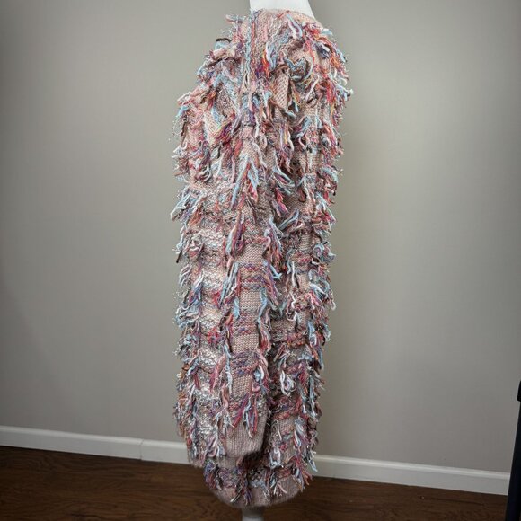NEW Akira Womens S Dress Multicolor Fringe Knit Sweater Party Cocktail Winter - Picture 8 of 12
